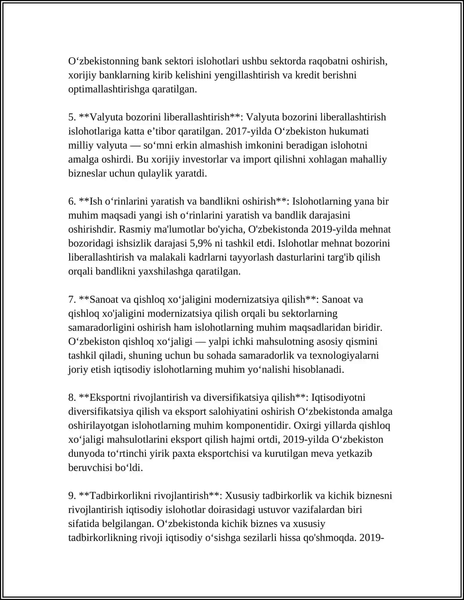 IQTISODIY ISLOHOTLAR, MULKCHILIKNING SHAKLLANISHI 4
