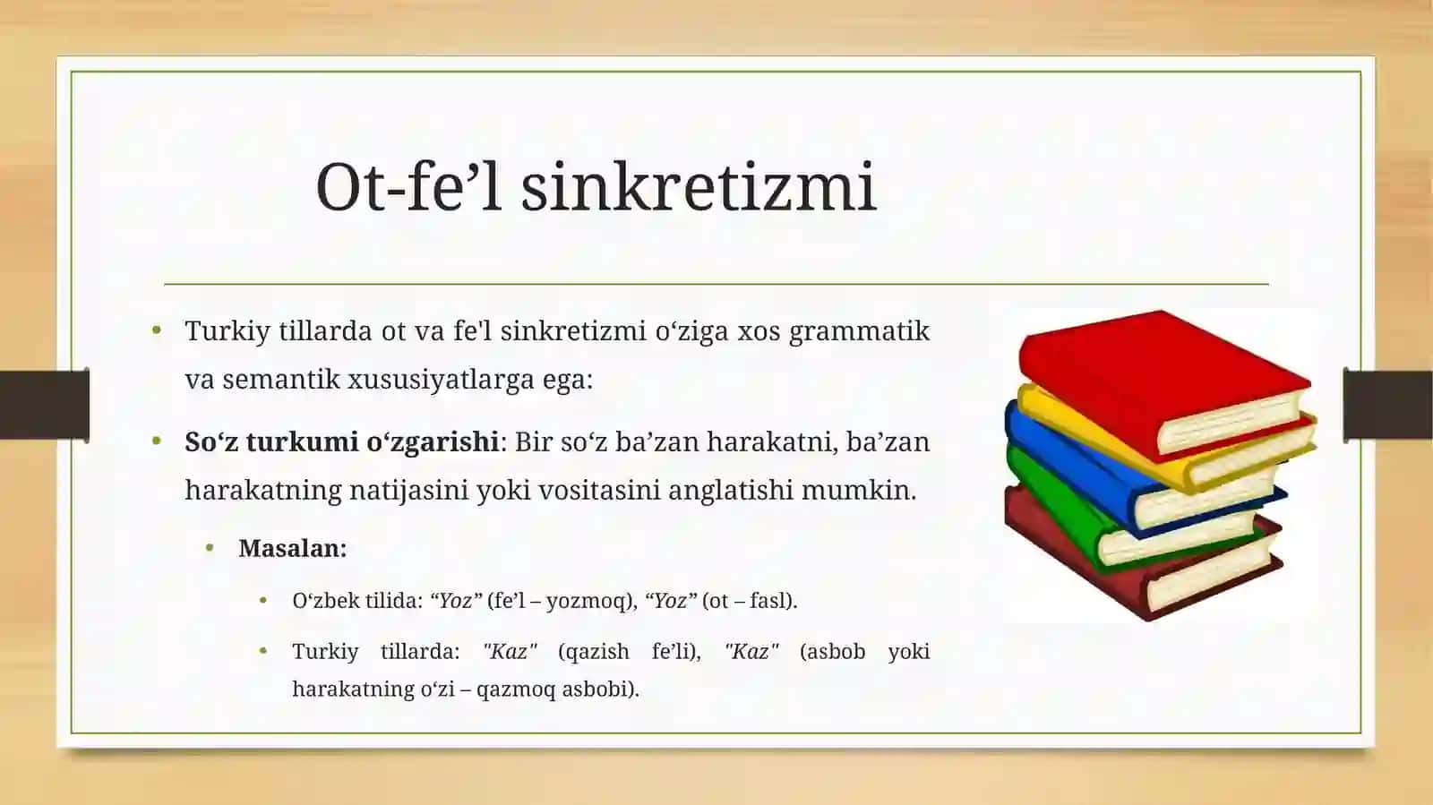 TURKIY TILLARDA TURKUM SINKRATIZM. OTFEʼLSINKRATIZM 4