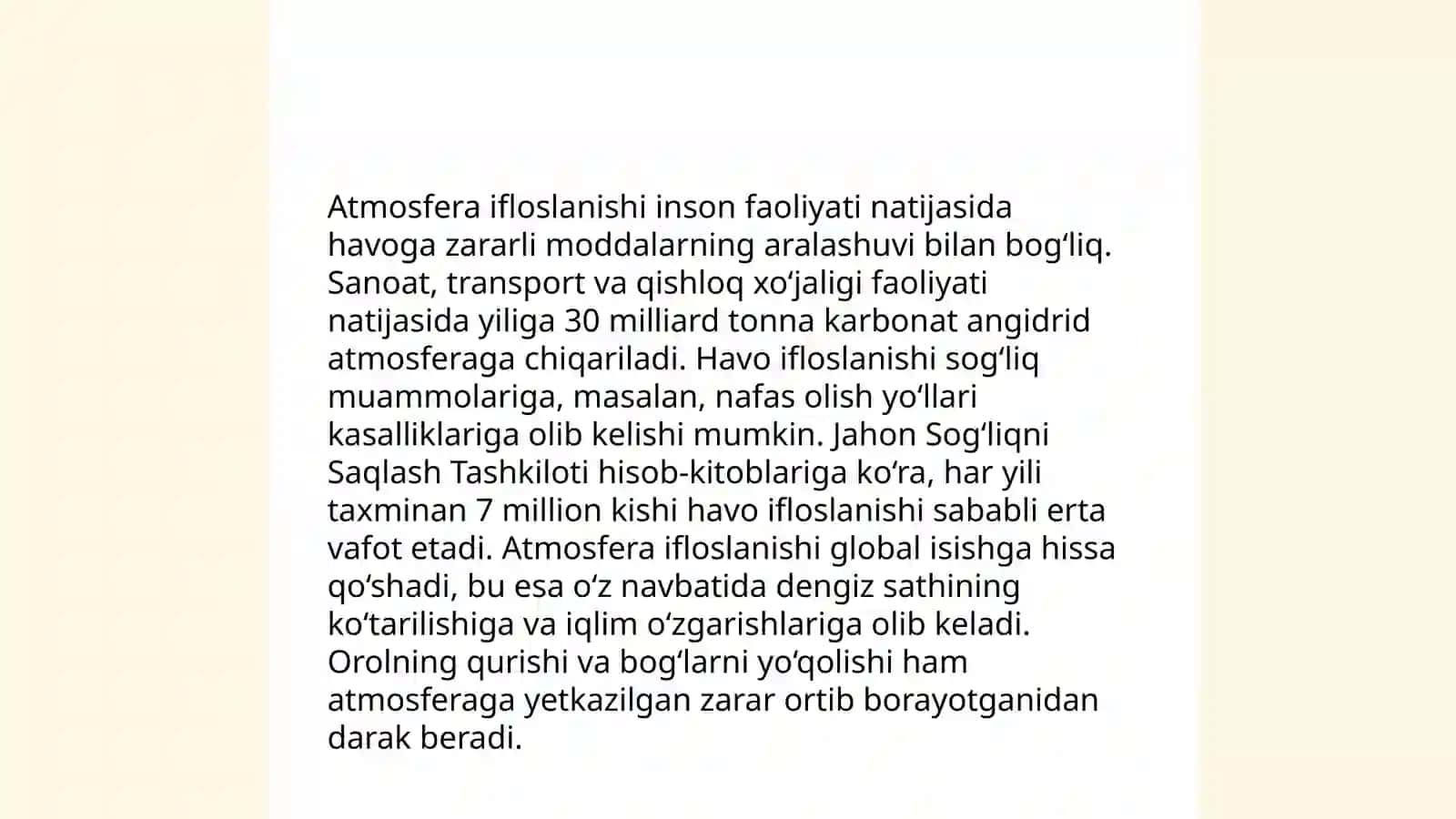 Ekologik faktorlar Nazariy muammoli topshiriqlar 4