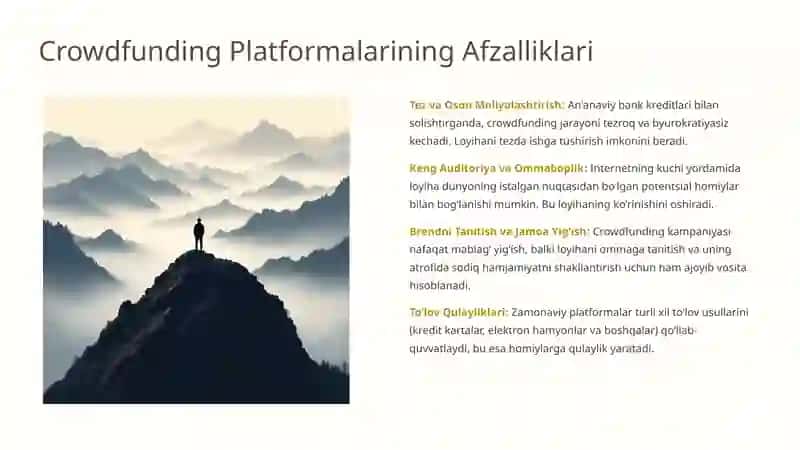 Crowdfunding Platformasi va Unda 4