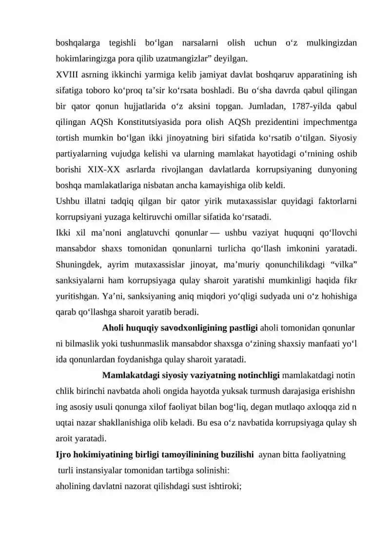 Korrupsiyaga qarshi kurashning jahon tajribasi 4