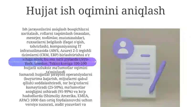 Hujjatning hujjat oqimlari 4