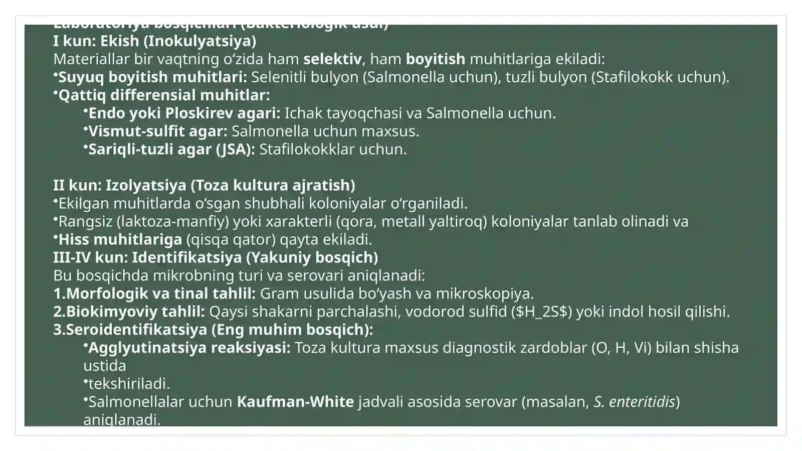 Ovqatdan zaxarlanish kasalliklari 4