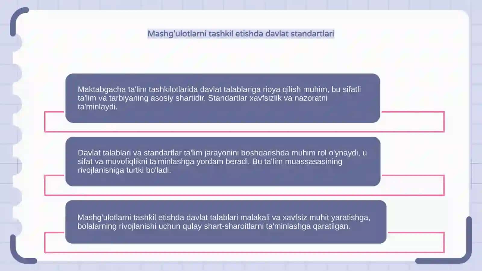 Davlat talablarining o'rni va ahamyati 4