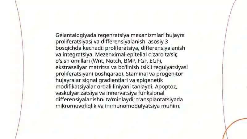 Gelantalogiya regenratsiya gameatsaz transplanttatsiya 4
