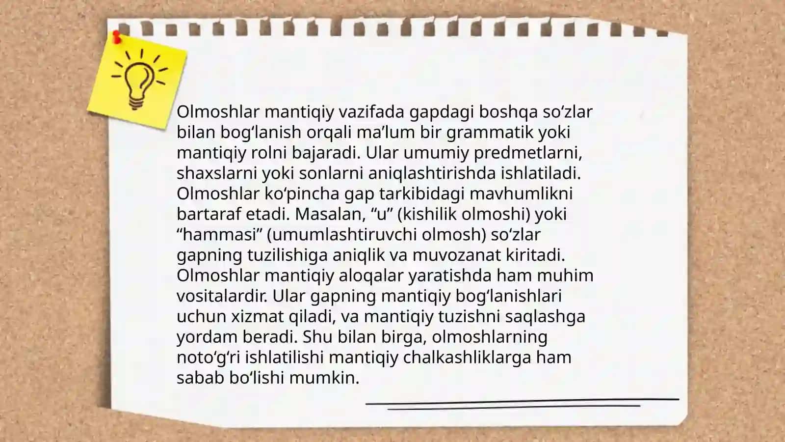 Olmosh so‘z turkumi 4