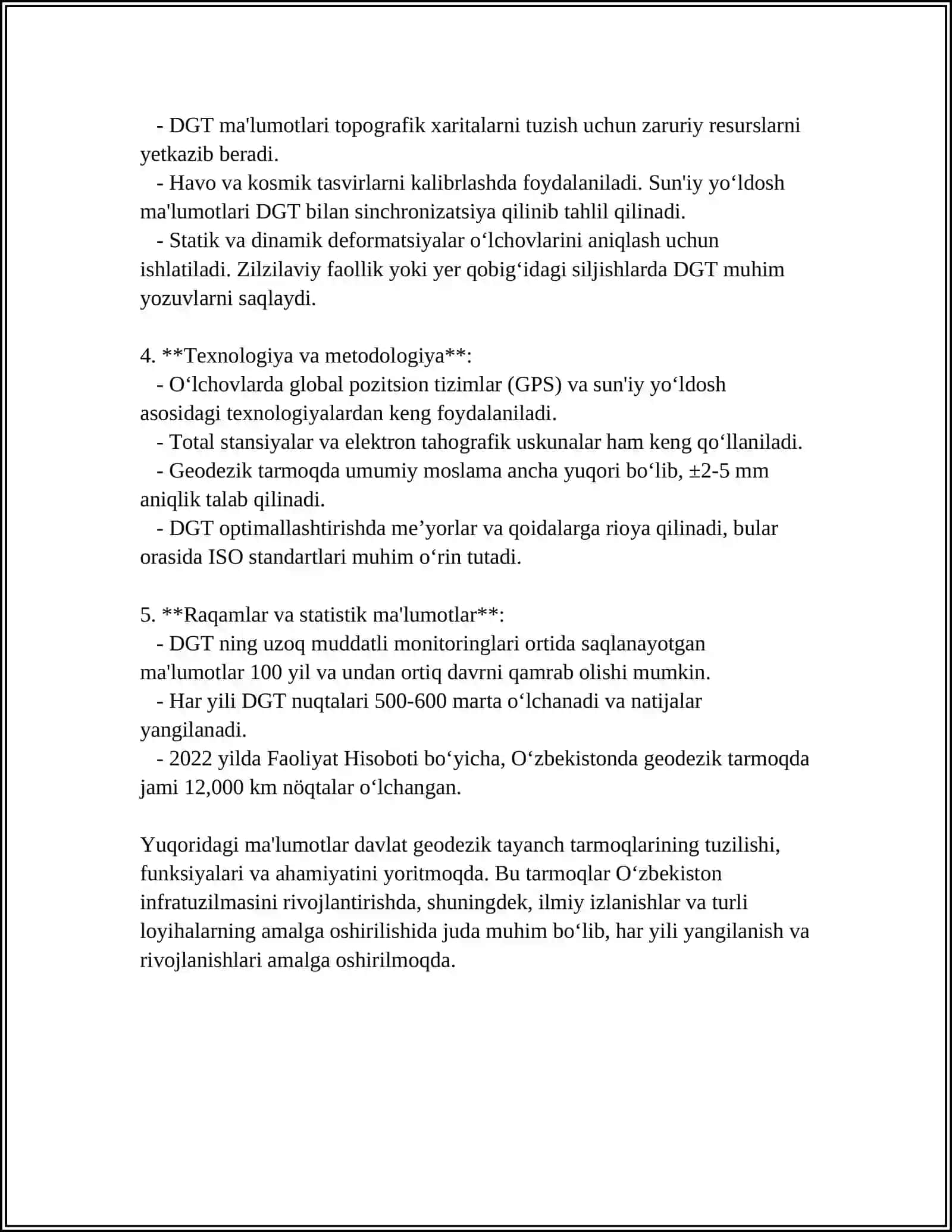 DAVLAT GEODEZIK TAYANCH TARMOQLARI 4