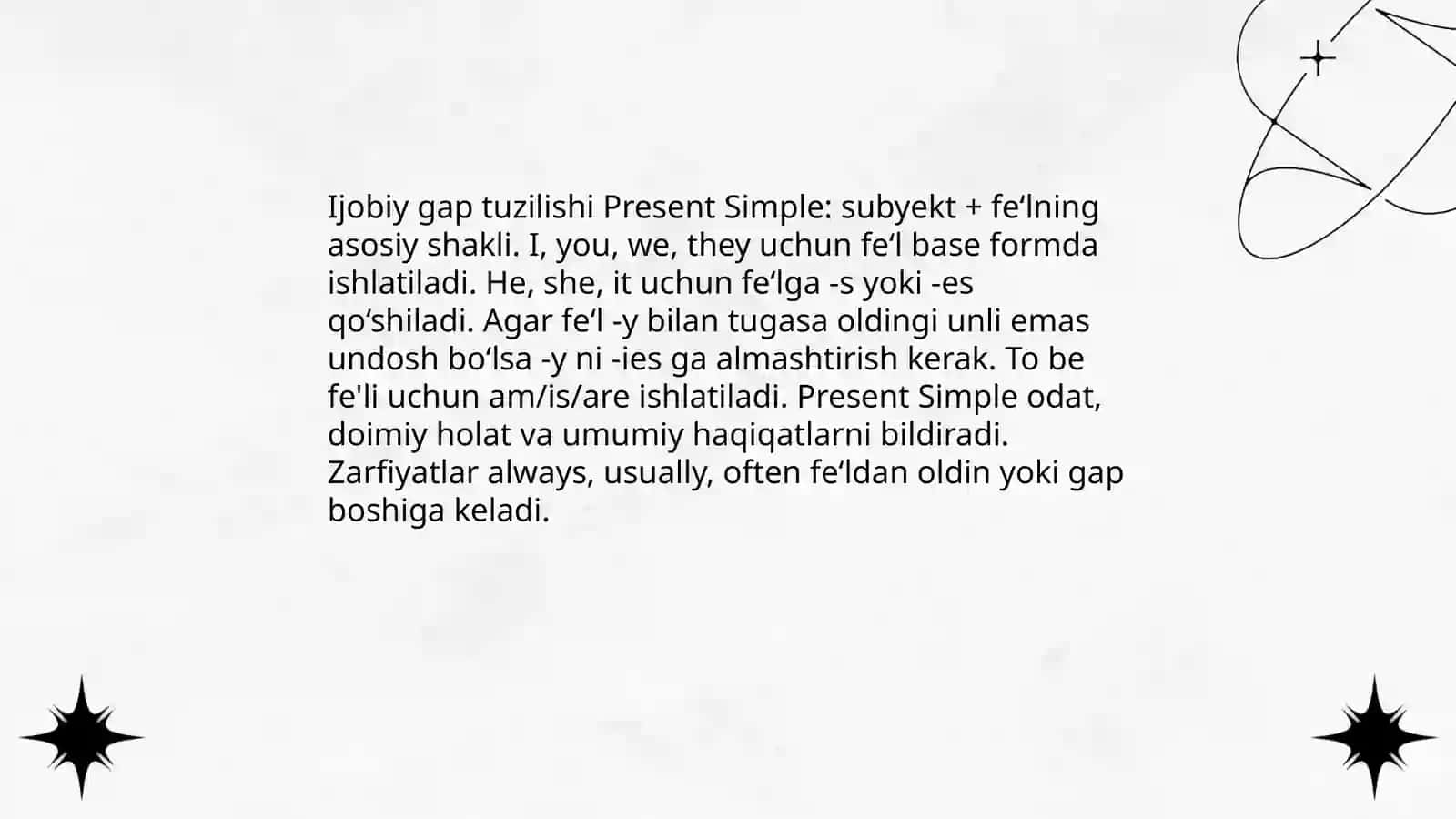 Present Simple 4