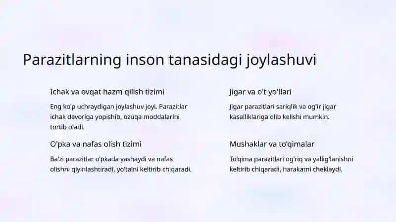 Parazitar Infeksiyalar: Giardioz va Gelmintozlar 4