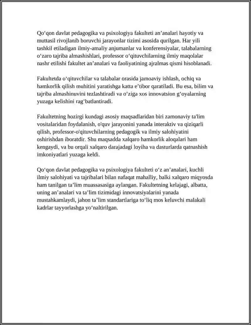QO'QON DAVLAT PEDAGOGIKA VA PSIXOLOGIYA FAKULTETI 4