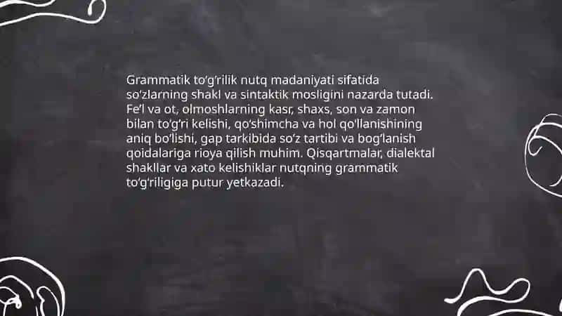 Nutq madaniyati sifatlari 4