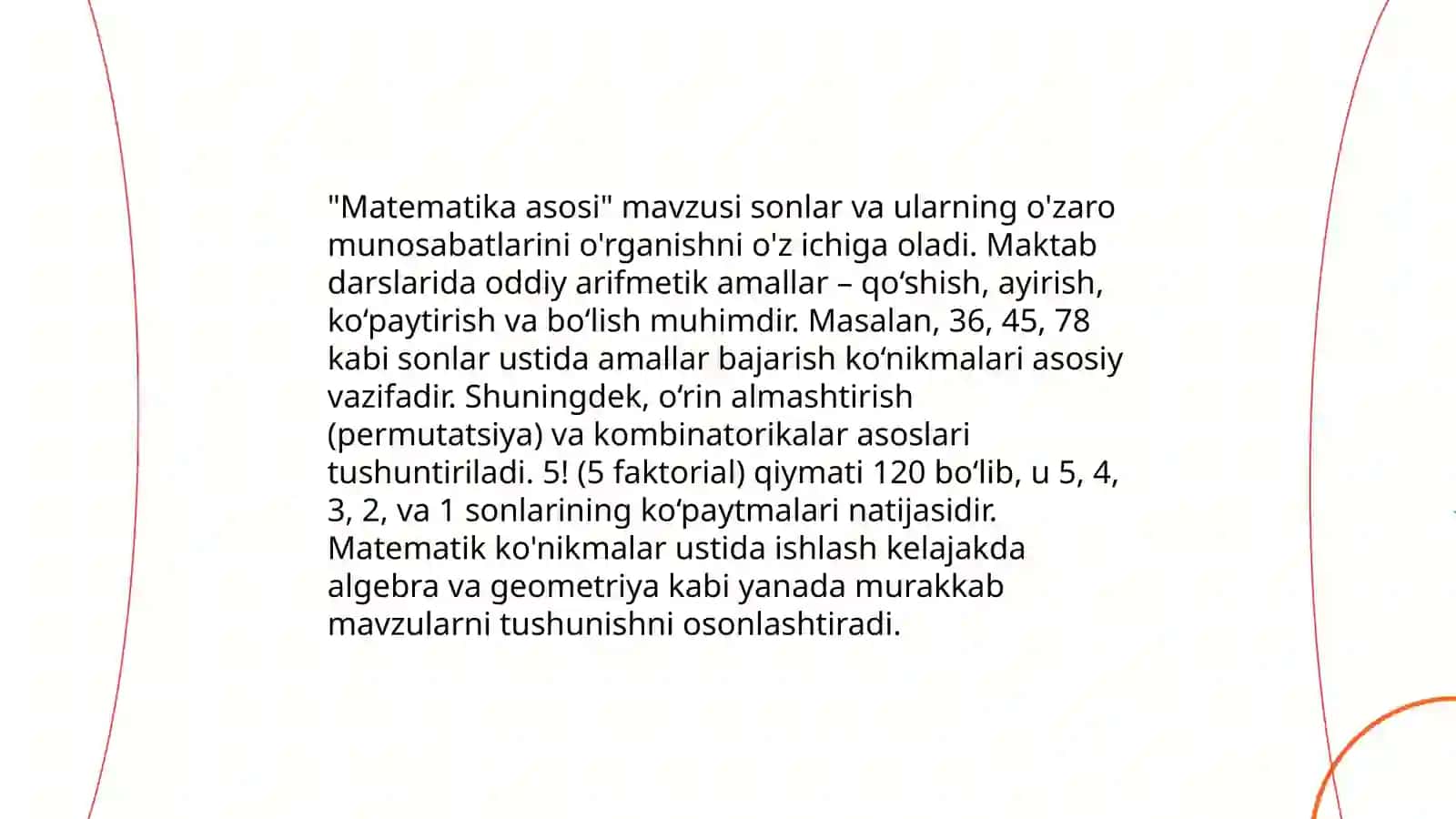 Boshlang'ich sinalar uchun to'garak loyiha 4