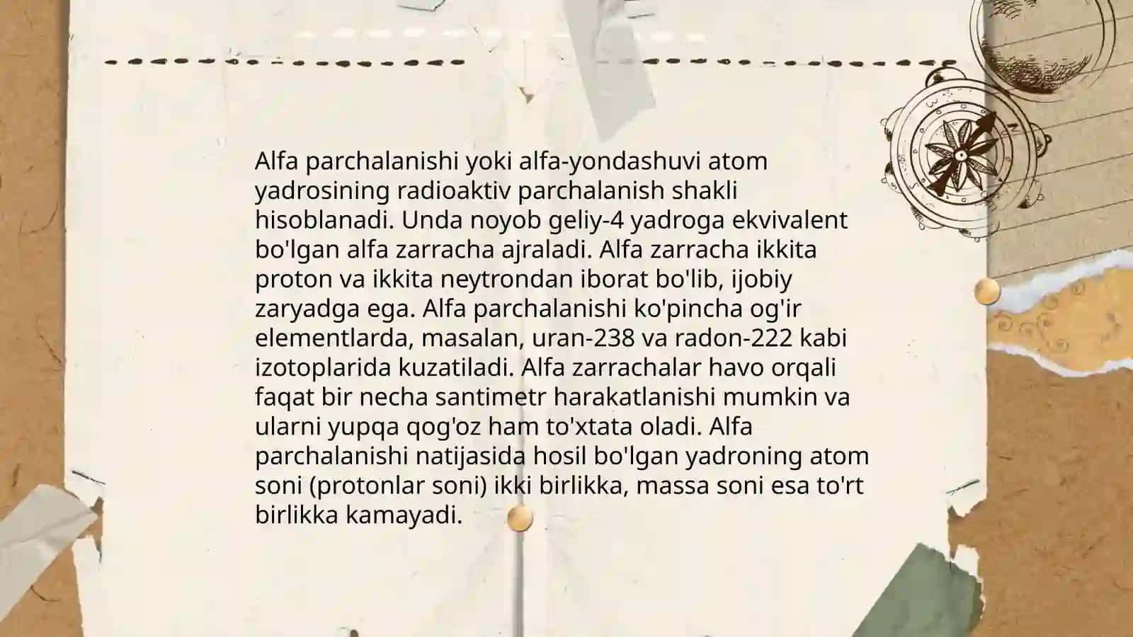 Yadro reaksiyalari va unga oid mashqlar 4