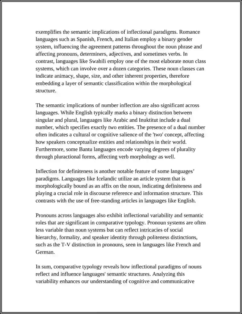 COMPARATIVE TYPOLOGY OF MORPHOLOGICAL SYSTEMS 4