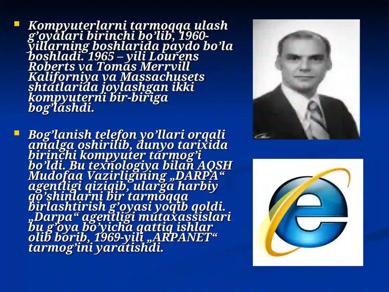 Internet va Intranet tarmoqlari. Microsoft Internet Explorer dasturlarida ishlash 4