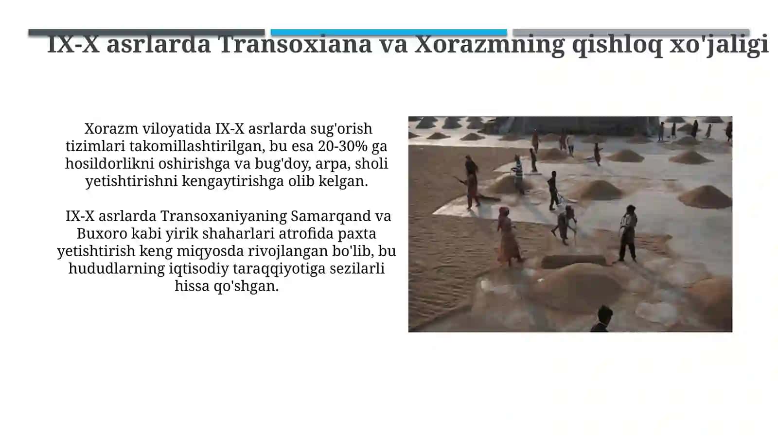 IX- X asrlarda Movaraunnahrda va Xurosondamadaniyhayot 4
