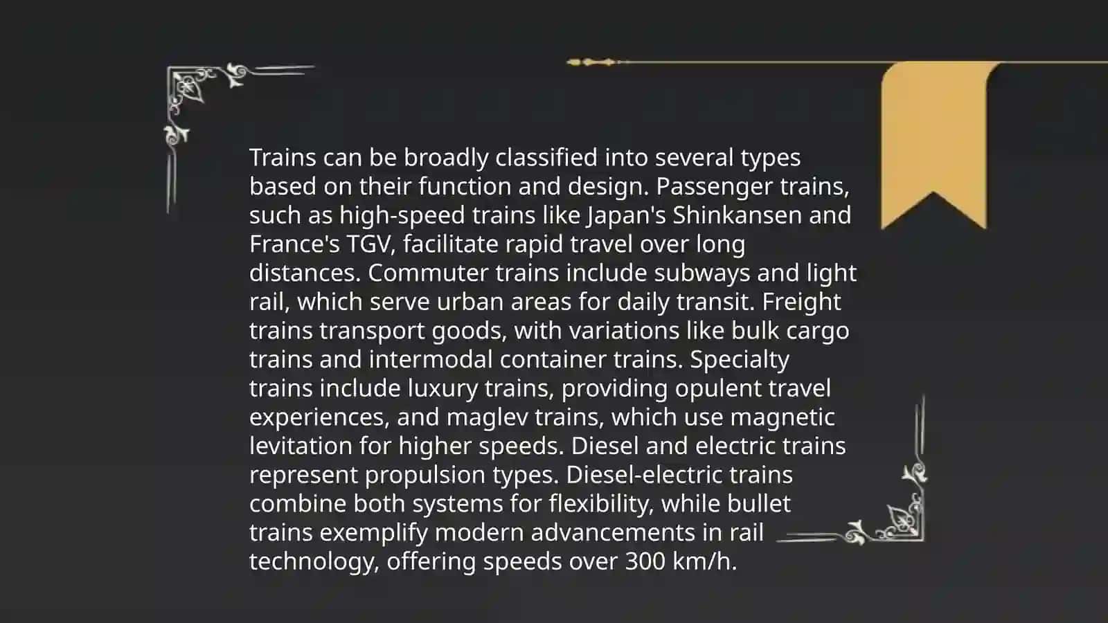 The train journey 4