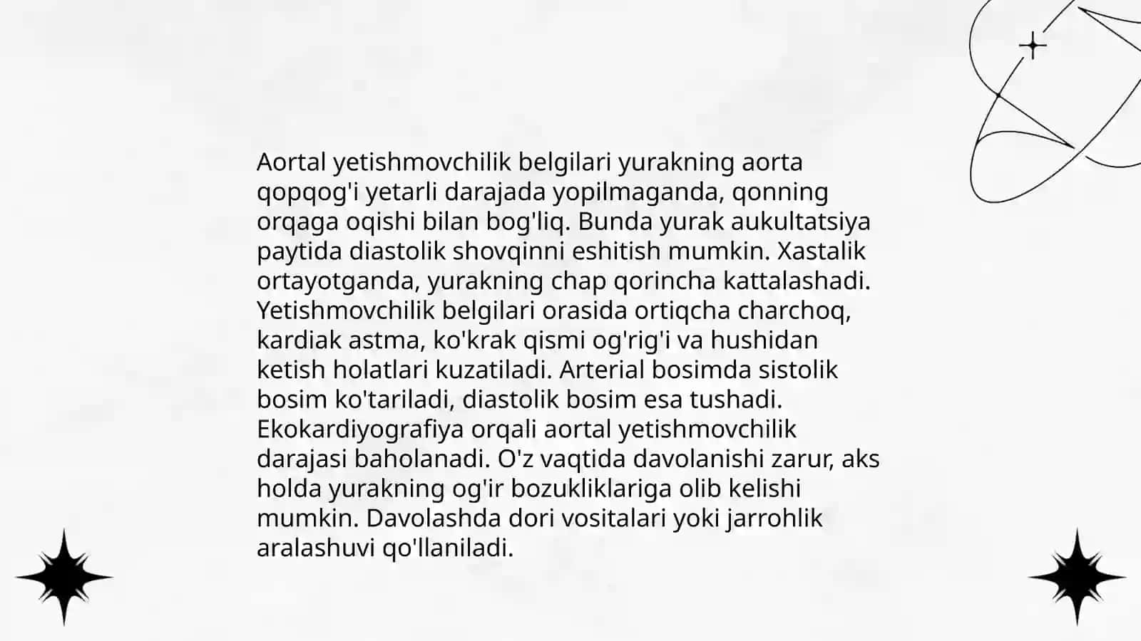 Aortal yetishmovchilik 4