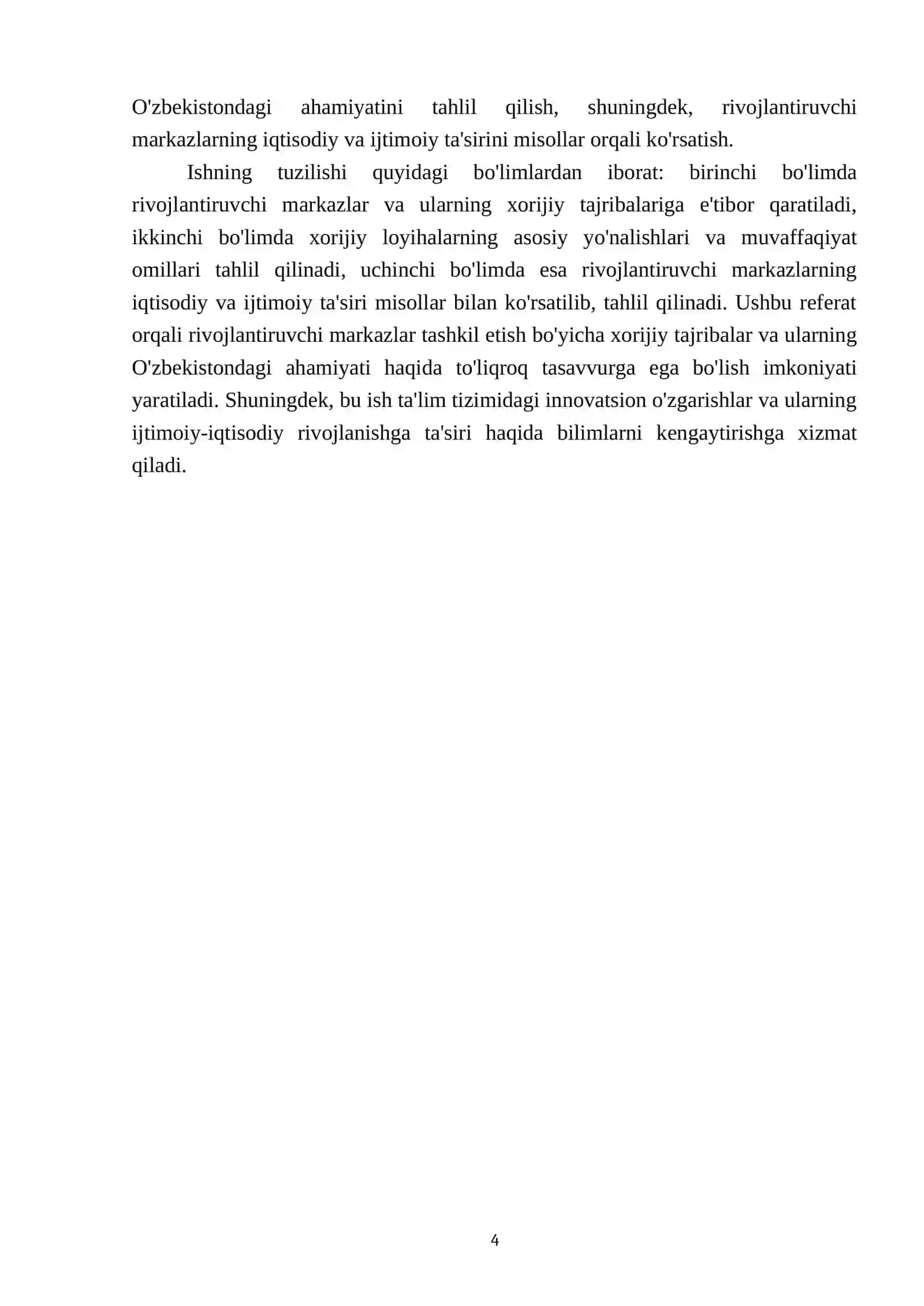 MTTda rivojlantiruvchi markazlarni tashkil qilish boʻyicha xorijiy loyihalar 4