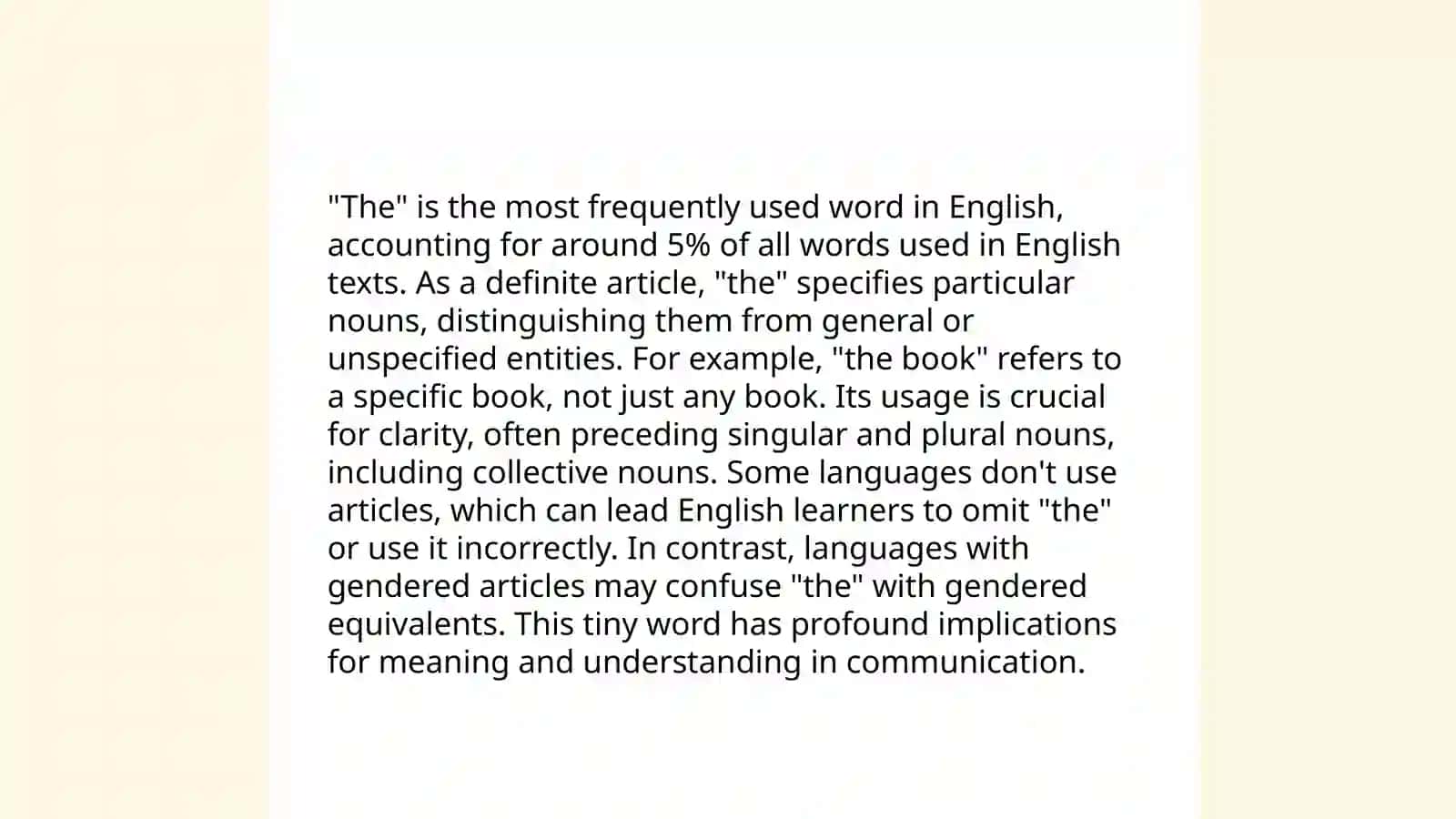 Articles and Determiners 4