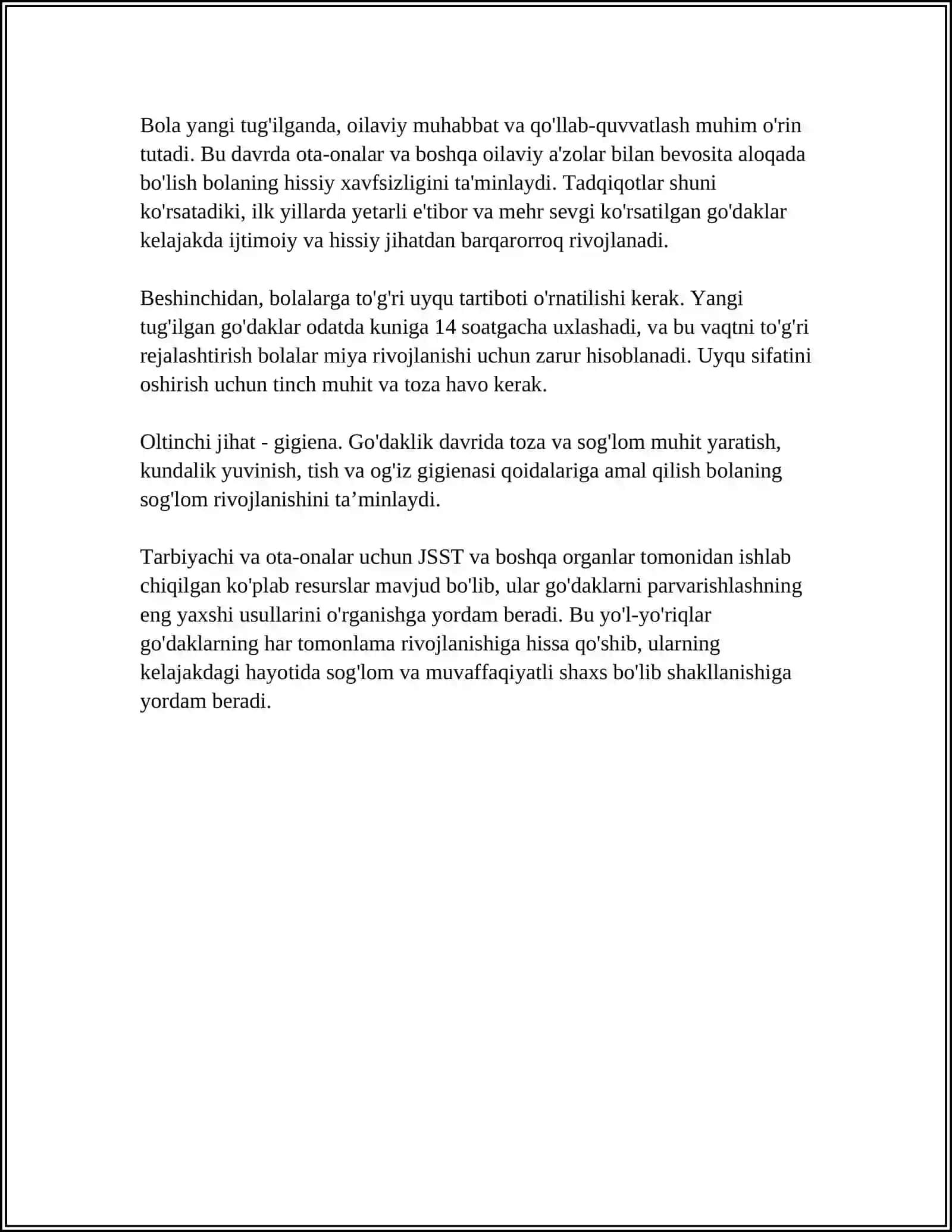 TURLI YOSH DAVRLARIDA TARBIYA RIVOJLANISHI 4