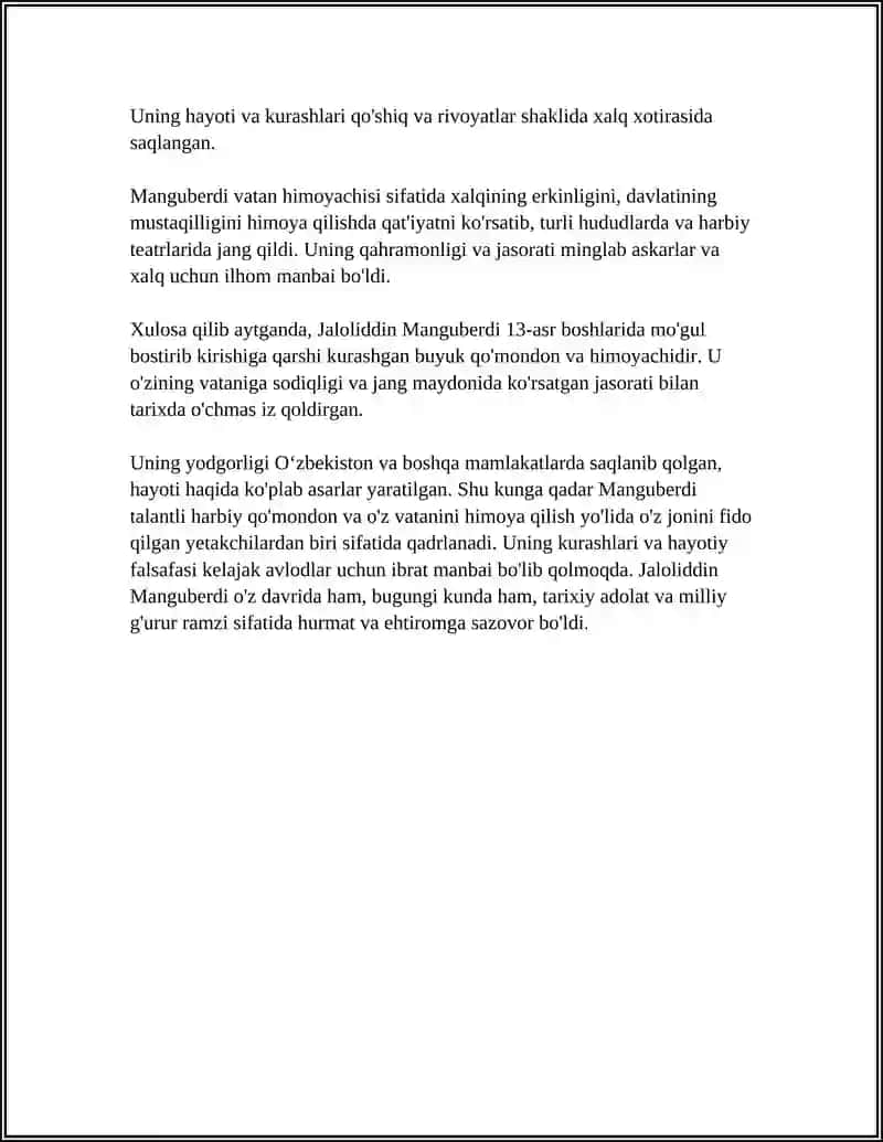 JALOLIDDIN MANGUBERDI-VATAN HIMOYACHISI 4