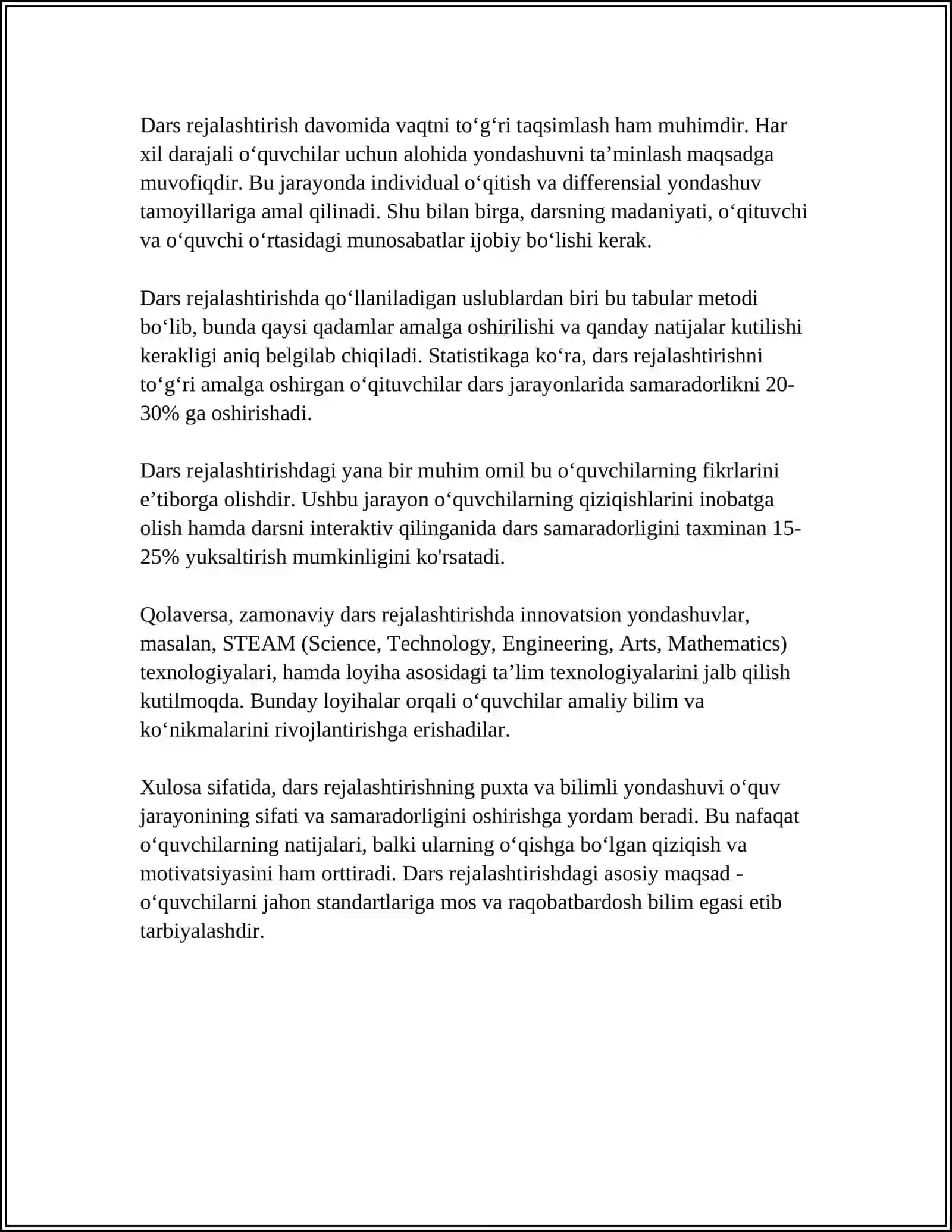 PEDAGOGIK AMALIYOT DAVRIDA KUNDALIK FAOLIYAT 4