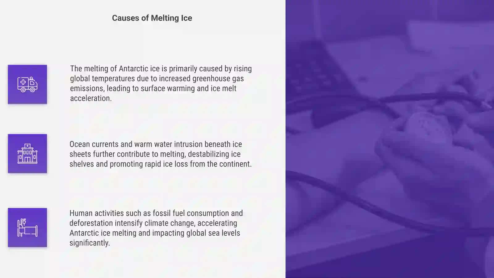 Melting of Antarctic Ice 4