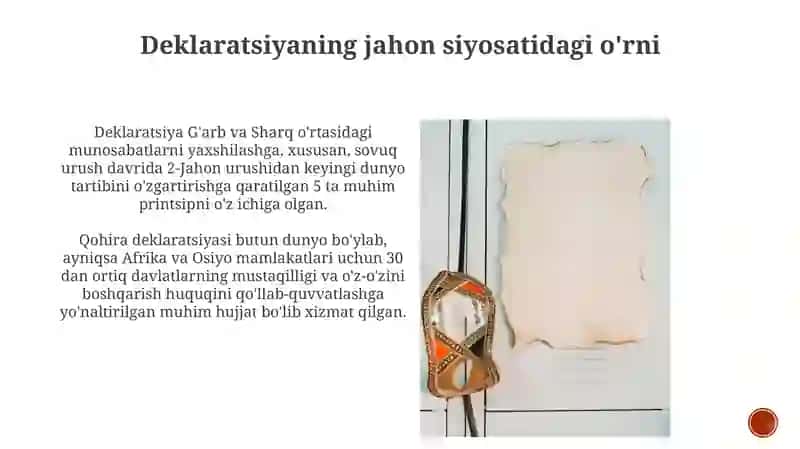 Qohira Deklaratsiyasi 4