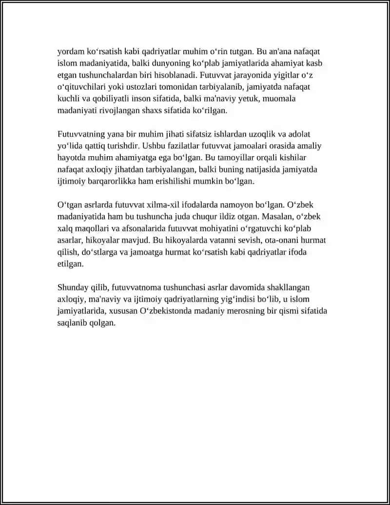 HUSAYN VOIZ KOSHIFIYNING "FUTUVVATNOMAYI SULTONIY "ASARI HAQIDA 4