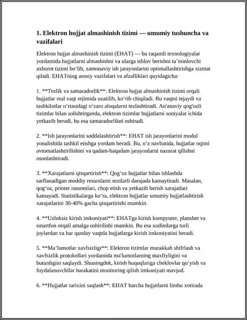 ELEKTRON HUJJATLARNI ALMASHTIRISH TIZIMLARI 4