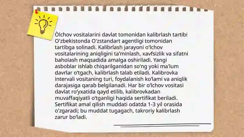Metrologiya va standartlashtirish fanidan taqdimot 4
