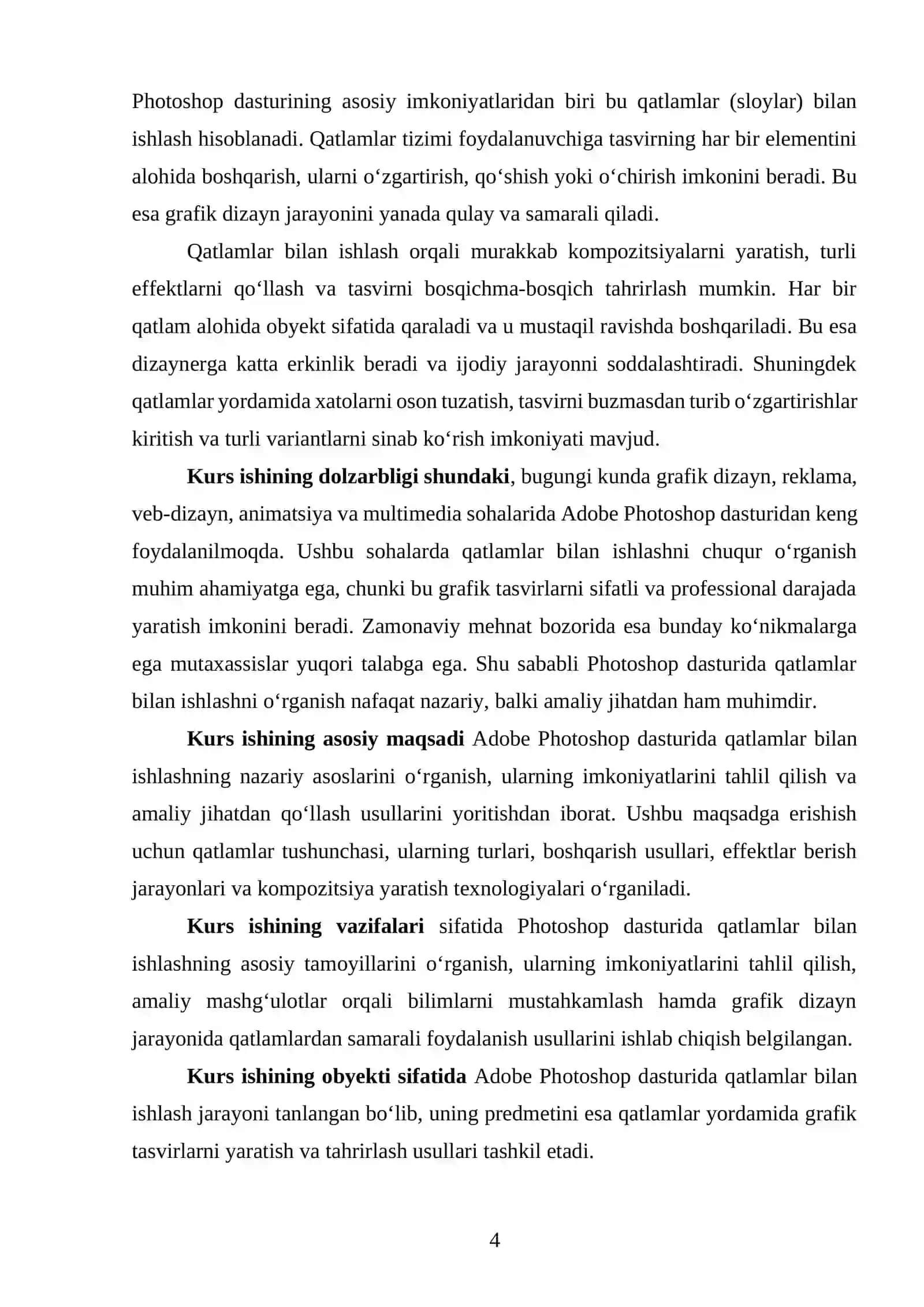 Adobe Photoshopda qatlamlar (sloylar) bilan ishlash 4