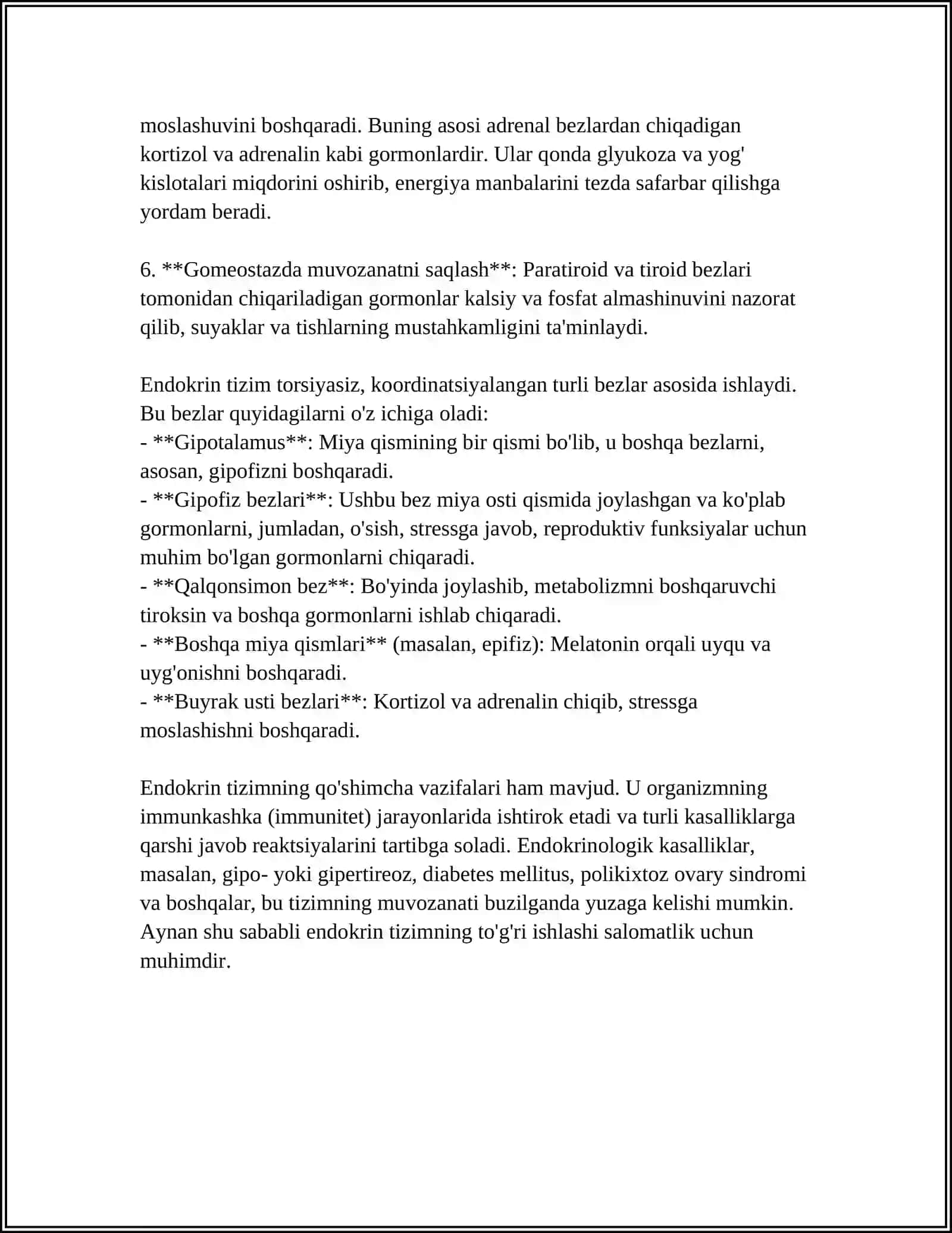HAZMLANISH JARAYONINING ENDOKRIN BOSHQARILISHI 4