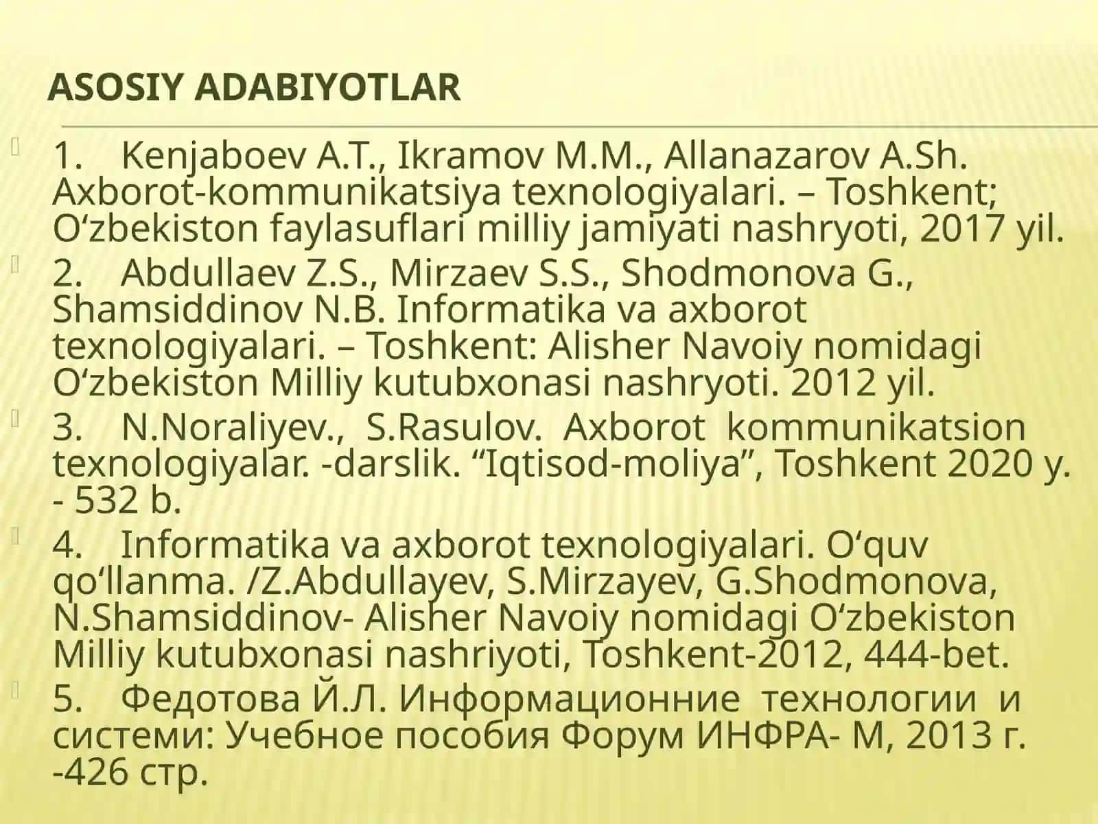 Iqtisodiyotda axborot kommunikatsion texnologiyalari va tizimlar 4