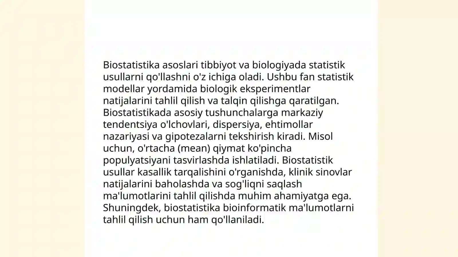 Tibbiyotda matematik modellashtirish uslublarini urganish 4