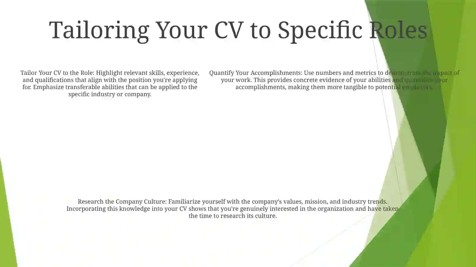 Cv Writing 4