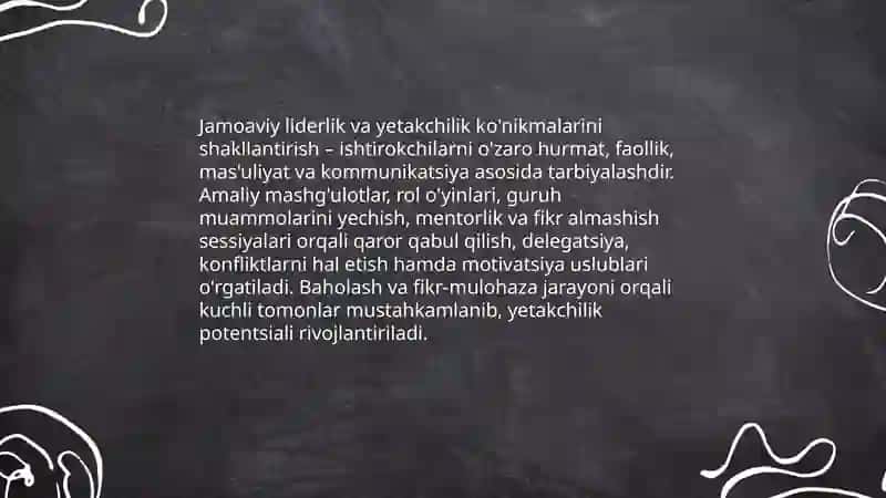 Jamoada shaxsni tarbiyalash 4