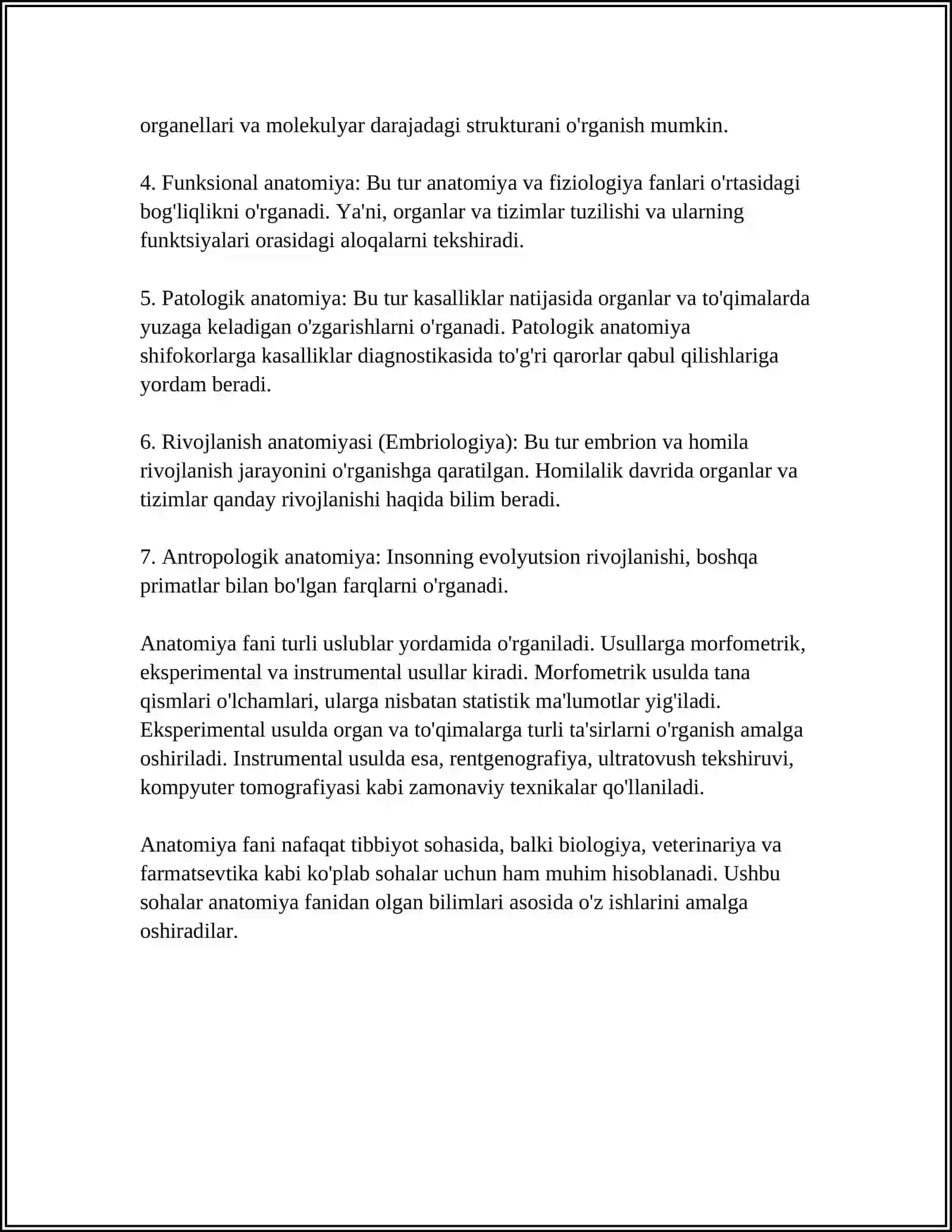 KLINIK ANATOMIYANI ORGANISH USULLARI 4