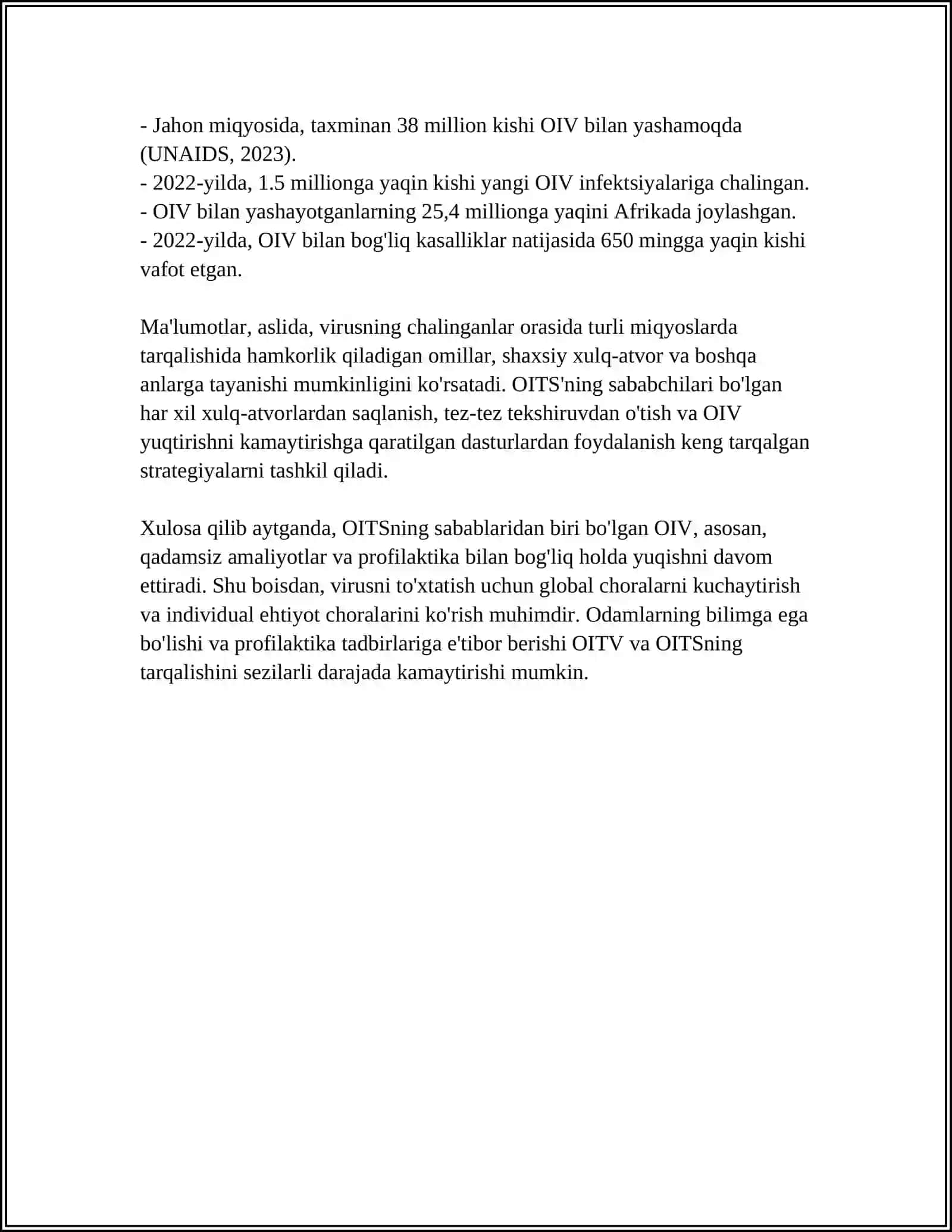 OITS KASALLIGI 4