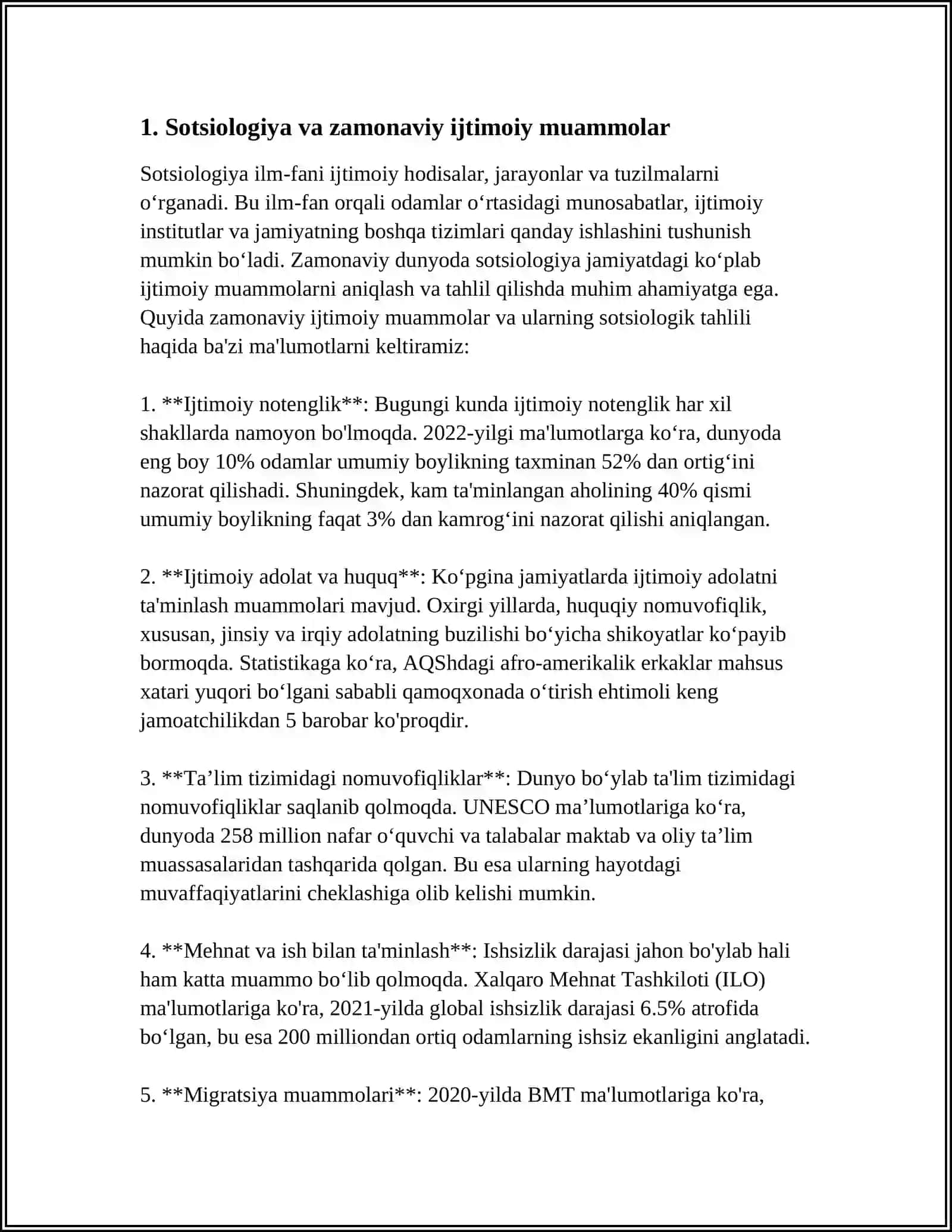 HOZIRGI ZAMONNI IJTIMOIY BILISHDA SOTSIOLOGIYANING O'RNI 4