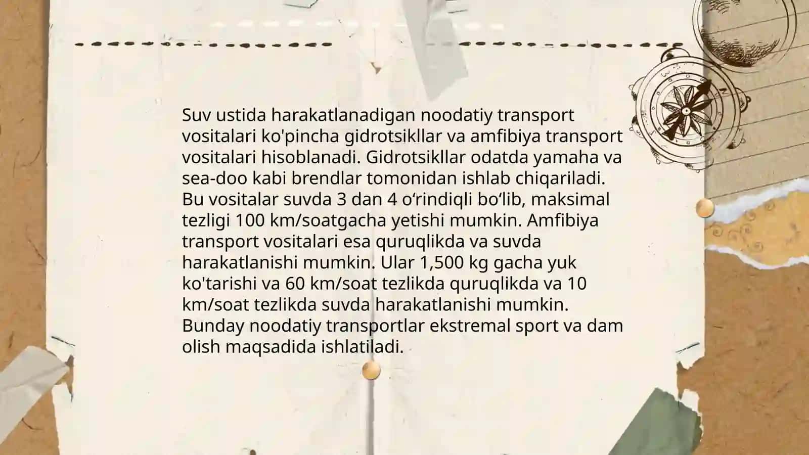 Noodatiy transport turlari va imkoniyatlari 4