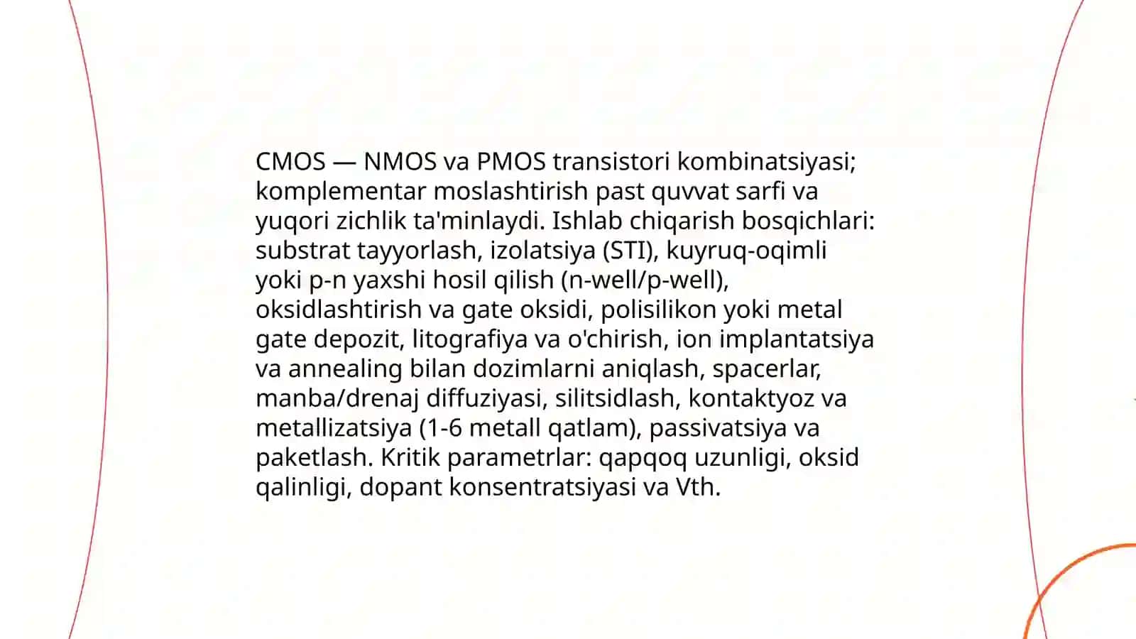 Mantiqiy elementlarni ishlab chiqarish texnologiyalari 4