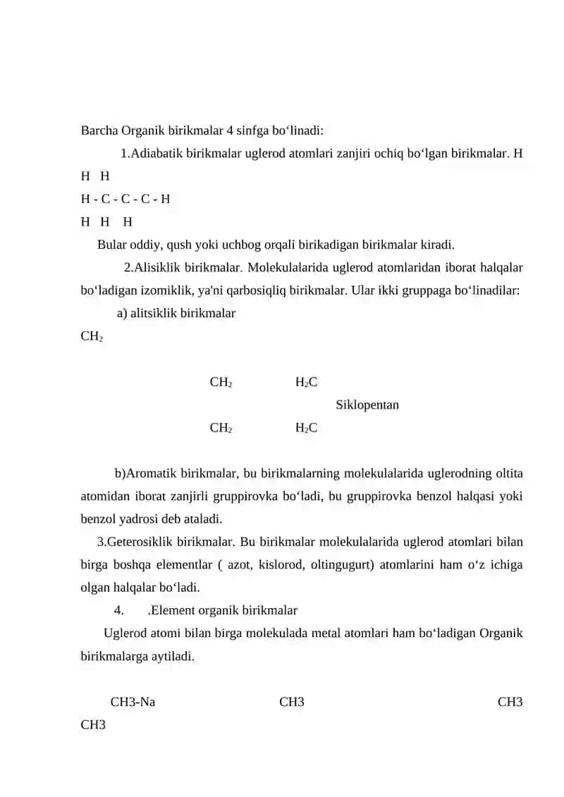 Organik kimyo. Organik polimer materiallar 4