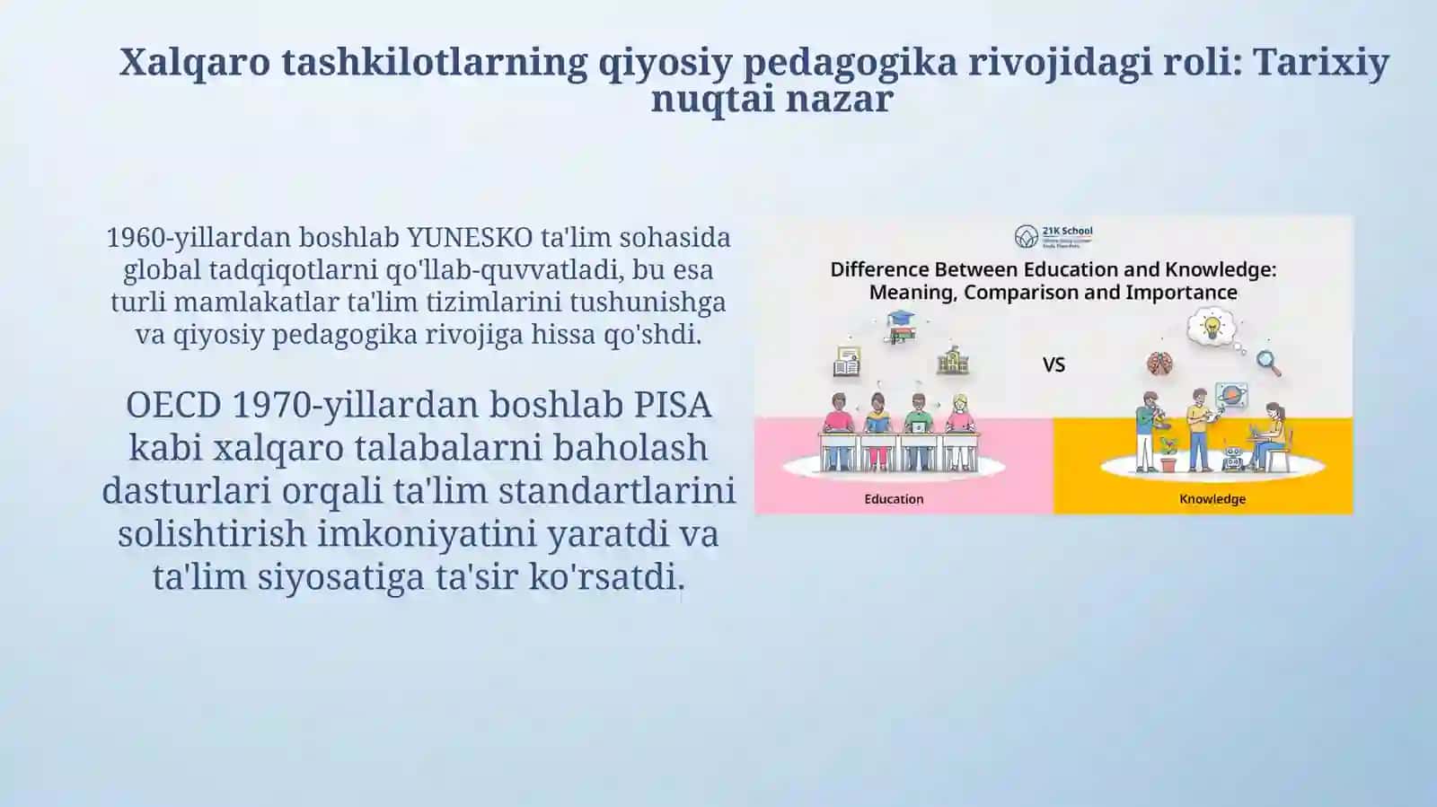 Komparativistik pedagogika fani rivojlanishi 4
