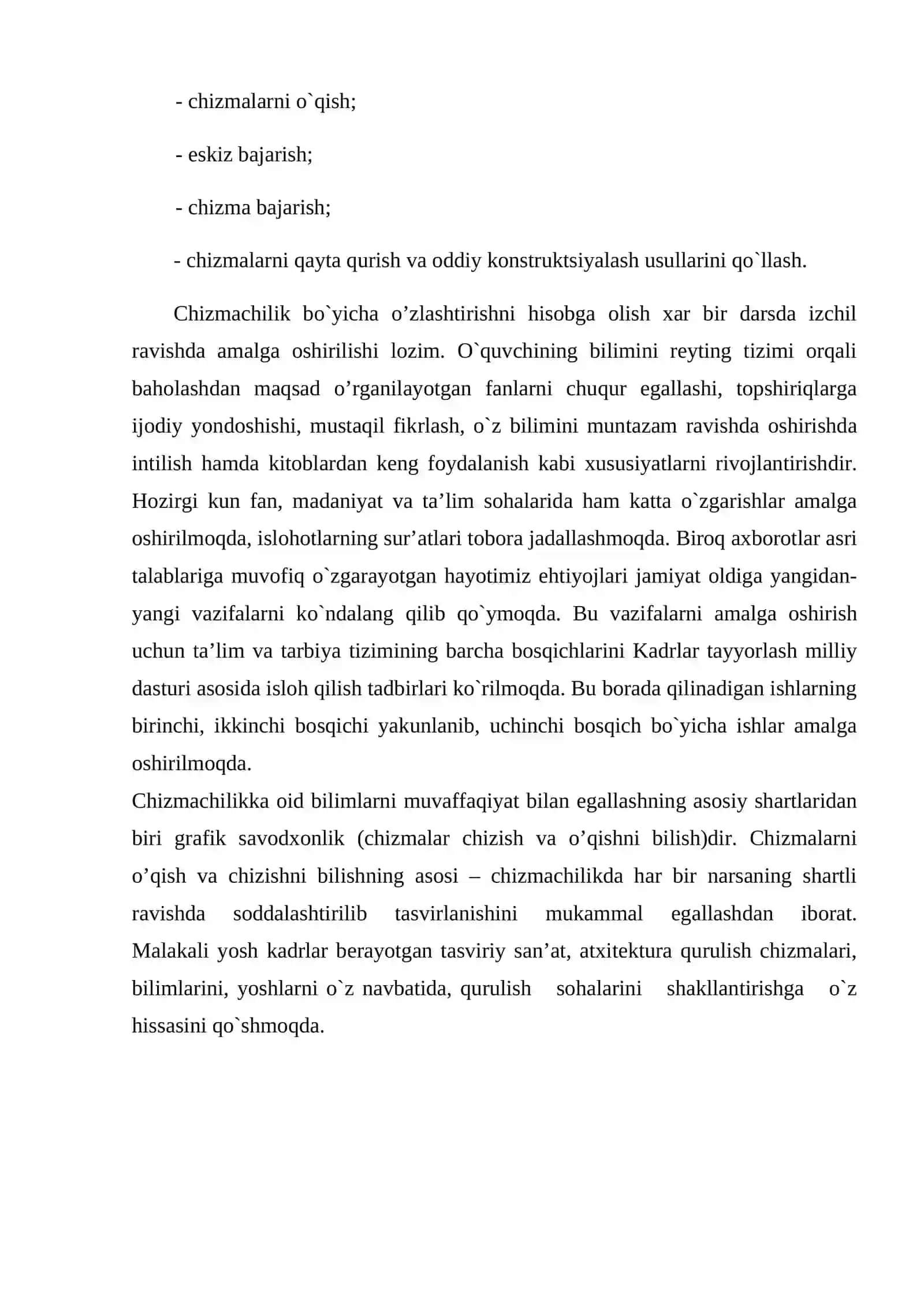 ODDIY QIRQIM VA ULARNING DETAL CHIZMALARIDAGI TADBIQI 4