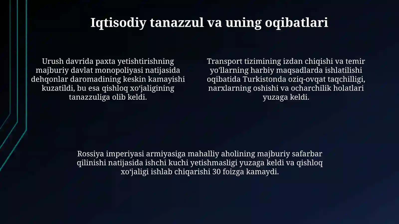 Birinchi jahon urushining Turkistonga tasiri 4