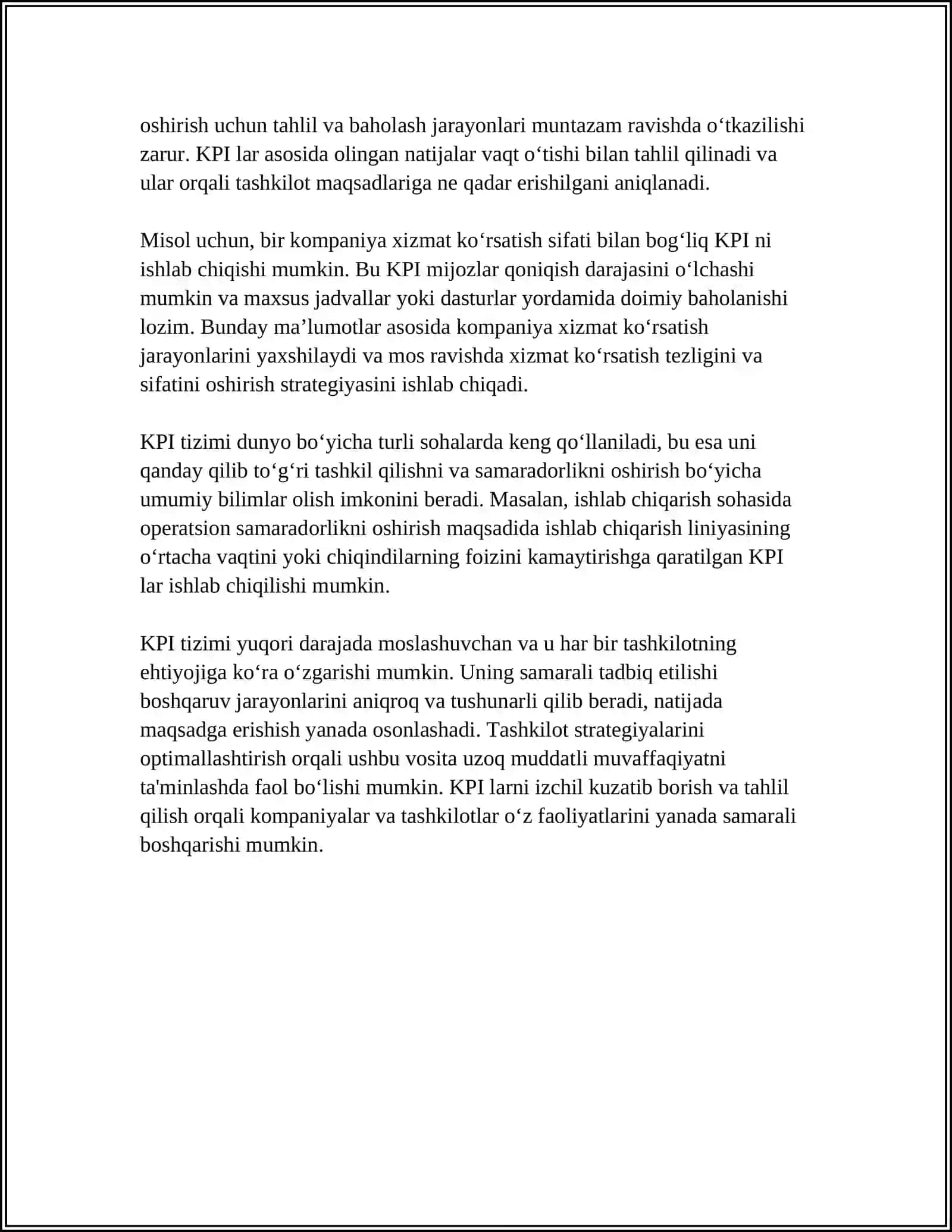 BOSHQARUV MAQSADLARI VA FUNKSIYALARINING SAMARADORLIGINI BAHOLASH USULLARI 4