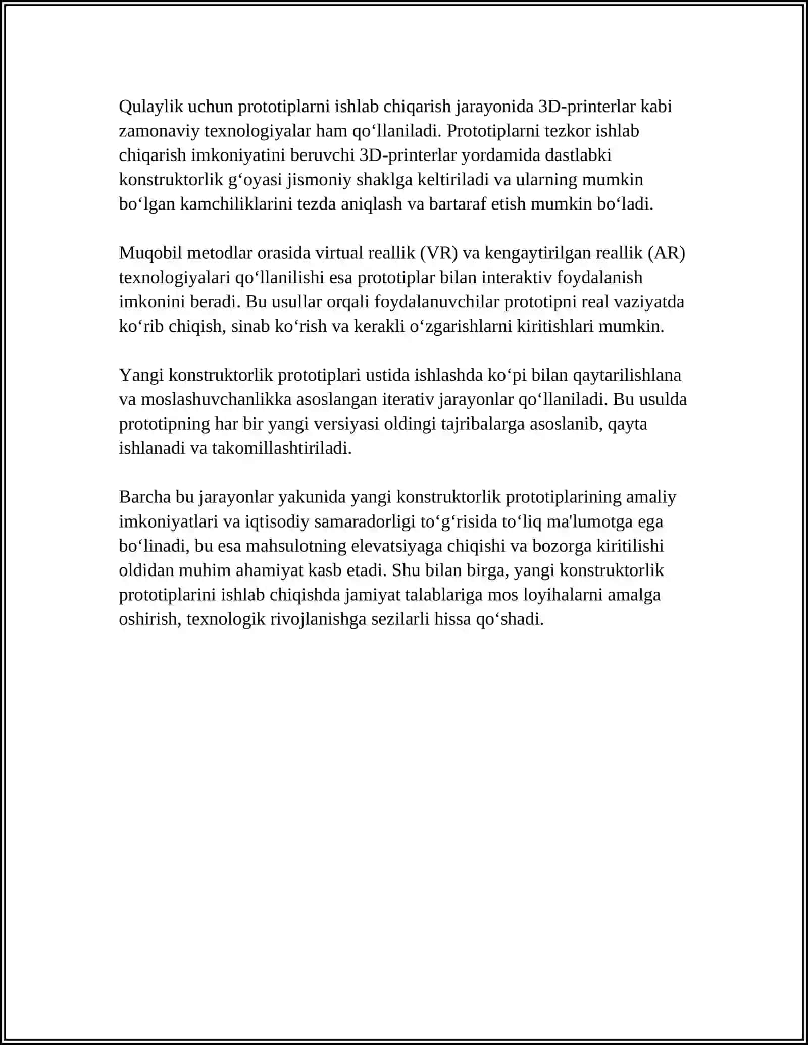 ILMIY - TADQIQOT VA TAJRIBA KONSTRUKTORLIK ISHLARI (ITTKI) 4