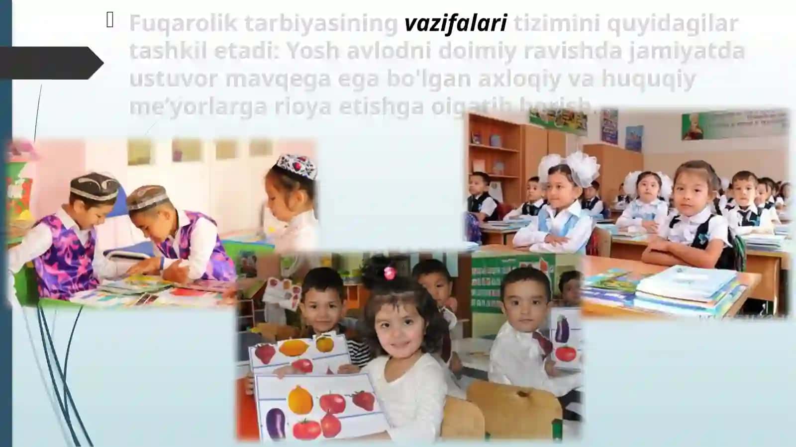 Fuqorolik tarbiyasi. O’quvchilarning yuksak ma’naviy-ahloqiy tarbiyasi 4